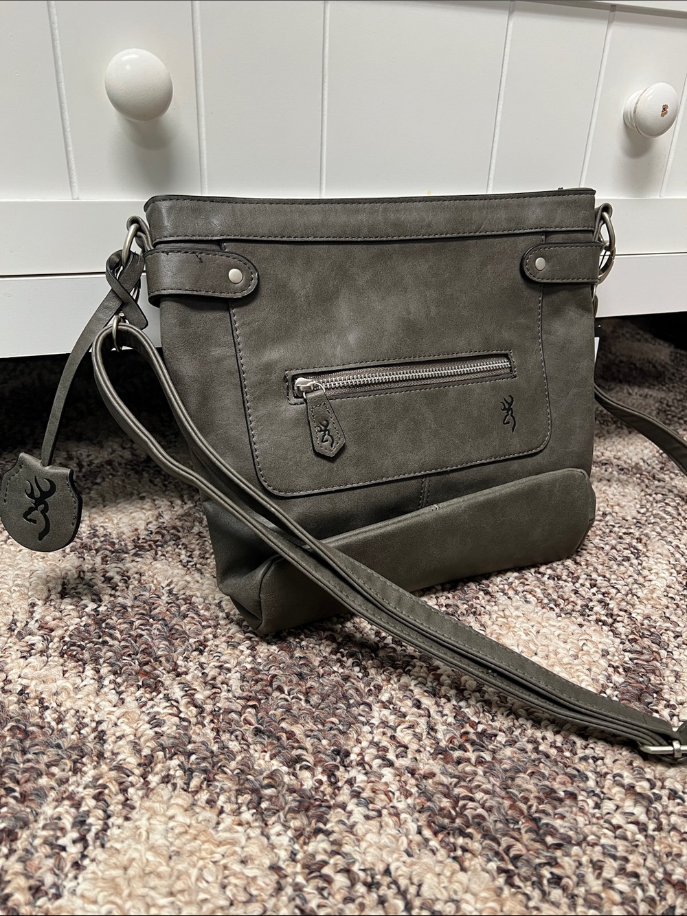 Browning Gray Conceal Carry Crossbody Bag - Browning